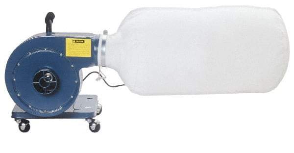 Enco - 110 Volt Portable Dust Collector - 4" Connection Diam, 750 CFM Air Flow - Americas Tooling