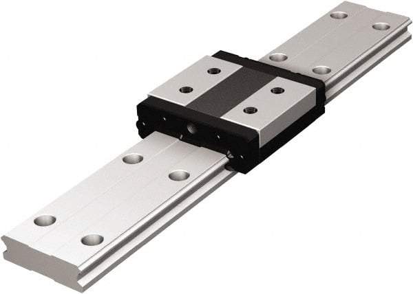 THK - 1,000mm OAL x 69mm Overall Width x 19mm Overall Height 4 Way HRW Rail - 80mm Between Holes, 7 x 11 x 9mm Hole Size - Americas Tooling