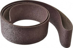 3M - 3" Wide x 120" OAL, 36 Grit, Aluminum Oxide Abrasive Belt - Aluminum Oxide, Very Coarse, Coated, X Weighted Cloth Backing, Series 341D - Americas Tooling