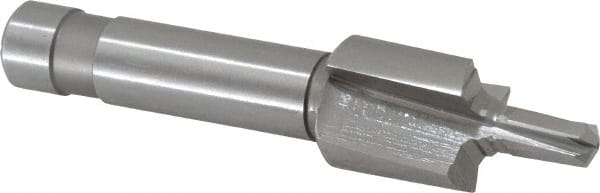 Made in USA - 5/16-24" Port, 0.742" Spotface Diam, 1/8" Tube Outside Diam, Reamer Pilot, Straight Shank, High Speed Steel Porting Tool - Americas Tooling