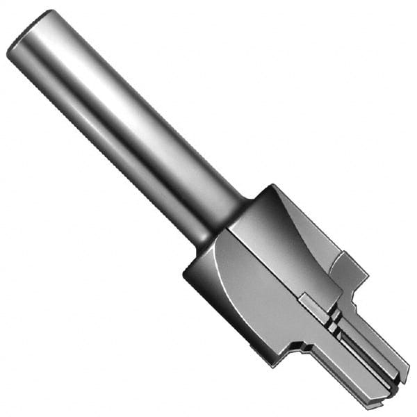 Made in USA - 1/2-20" Port, 0.95" Spotface Diam, 5/16" Tube Outside Diam, Reamer Pilot, Straight Shank, Carbide Tipped Porting Tool - Americas Tooling