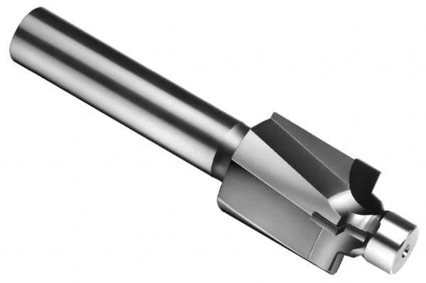 Made in USA - 1-3/16 - 12" Port, 1.785" Spotface Diam, 7/8" Tube Outside Diam, Plain Pilot, Straight Shank, Carbide Tipped Porting Tool - Americas Tooling