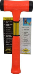 NUPLA - 24 oz Head 1-3/4" Face Diam Fiberglass Slim Head Dead Blow Hammer - 12" OAL, Fiberglass Handle - Americas Tooling