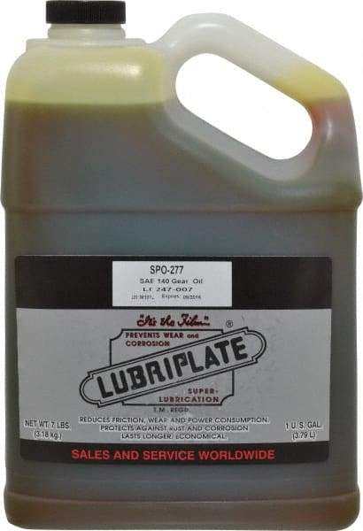 Lubriplate - 1 Gal Bottle, Mineral Gear Oil - 148 SUS Viscosity at 210°F, 2260 SUS Viscosity at 100°F, ISO 460 - Americas Tooling