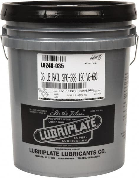 Lubriplate - 5 Gal Pail, Mineral Gear Oil - 184 SUS Viscosity at 210°F, 3314 SUS Viscosity at 100°F, ISO 680 - Americas Tooling