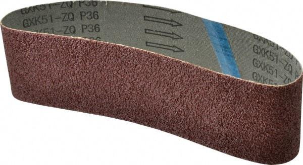 Tru-Maxx - 3" Wide x 24" OAL, 36 Grit, Aluminum Oxide Abrasive Belt - Aluminum Oxide, Very Coarse, Coated - Americas Tooling