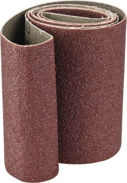 Tru-Maxx - 4" Wide x 60" OAL, 60 Grit, Aluminum Oxide Abrasive Belt - Aluminum Oxide, Medium, Coated, X Weighted Cloth Backing - Americas Tooling