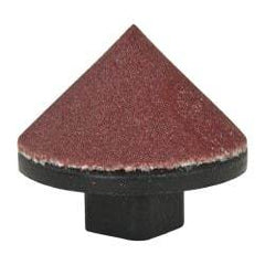 Superior Abrasives - 5/8" Diam 180 Grit 90° Included Angle Cone Center Lap - Aluminum Oxide, Very Fine Grade, Holder Required - Americas Tooling