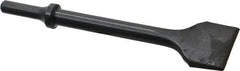 Value Collection - 1-1/2" Head Width, 6-1/2" OAL, Flat Chisel - Round Shank, Steel - Americas Tooling