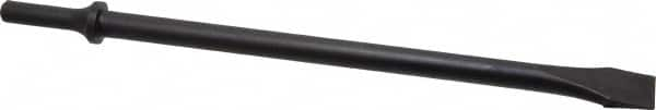 Value Collection - 3/4" Head Width, 11" OAL, 1-1/8" Shank Diam, Flat Chisel - Round Shank, Steel - Americas Tooling