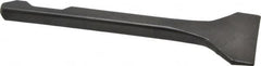 Value Collection - 3" Head Width, 7" OAL, 1/8" Shank Diam, Floor Scraper Chisel - Round Shank, Steel - Americas Tooling