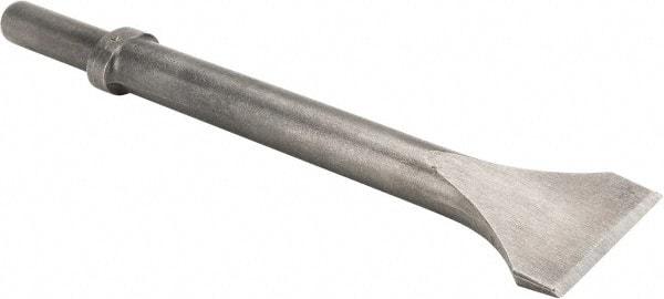 Made in USA - 2" Head Width, 12" OAL, Scaling Chisel - Round Drive, Round Shank, Alloy Steel - Americas Tooling