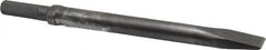 Made in USA - 1" Head Width, 12" OAL, 1/2" Shank Diam, Flat Chisel - Hex Drive, Hex Shank, Alloy Steel - Americas Tooling