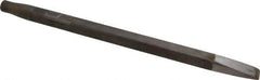 Made in USA - 15/16" Head Width, 18" OAL, Rivet Cutter Chisel - Round Drive, Round Shank, Alloy Steel - Americas Tooling