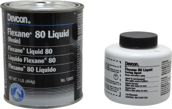 Devcon - 1 Lb Kit Black Urethane Joint Sealant - 120°F (Wet), 180°F (Dry) Max Operating Temp, 15 min Tack Free Dry Time - Americas Tooling