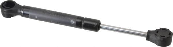 Value Collection - 0.24" Rod Diam, 0.59" Tube Diam, 40 Lb Capacity, Fixed Force Gas Spring - 7.5" Extended Length, 2" Stroke Length, Plastic Ball Socket, Black Nitride Piston - Americas Tooling