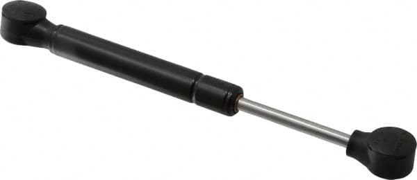 Value Collection - 0.24" Rod Diam, 0.59" Tube Diam, 60 Lb Capacity, Fixed Force Gas Spring - 7.5" Extended Length, 2" Stroke Length, Plastic Ball Socket, Black Nitride Piston - Americas Tooling