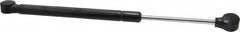 Value Collection - 0.24" Rod Diam, 0.59" Tube Diam, 40 Lb Capacity, Fixed Force Gas Spring - 12" Extended Length, 3.5" Stroke Length, Plastic Ball Socket, Black Nitride Piston - Americas Tooling