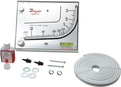 Dwyer - 10 Max psi, 3% Accuracy, Plastic Manometer - 10 Maximum PSI, 3 Inch Water Column, 140°F Max - Americas Tooling