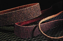 Superior Abrasives - 3" Wide x 132" OAL, Aluminum Oxide Abrasive Belt - Aluminum Oxide, Medium, Nonwoven - Americas Tooling