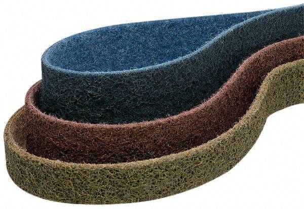 Superior Abrasives - 2" Wide x 132" OAL, Aluminum Oxide Abrasive Belt - Aluminum Oxide, Coarse, Nonwoven - Americas Tooling