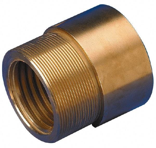 Keystone Threaded Products - 0.68" Long, 0.62" High, 0.38" Thread Length, Bronze, Right Hand, Round, Precision Acme Nut - 0.562-18 Thread Size, 2C Class of Fit - Americas Tooling