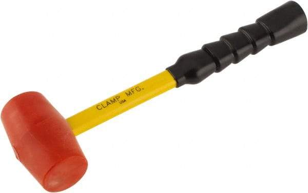 No-Mar - 1-3/8 Lb Head 2-1/16" Face Urethane Hammer - Fiberglass Handle - Americas Tooling