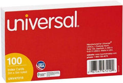 UNIVERSAL - 100 Index Cards - 3 x 5" - Americas Tooling