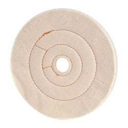 Dico - 8" Diam x 1/2" Thick Unmounted Buffing Wheel - Cushion Sewn, 1" Arbor Hole, Medium Density - Americas Tooling