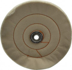 Dico - 8" Diam x 3/4" Thick Unmounted Buffing Wheel - Cushion Sewn, 1/2" Arbor Hole, Medium Density - Americas Tooling