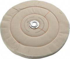 Dico - 10" Diam x 3/4" Thick Unmounted Buffing Wheel - Cushion Sewn, 1/2" Arbor Hole, Medium Density - Americas Tooling