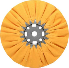 Divine Brothers - 10" Diam x 1/2" Thick Unmounted Buffing Wheel - Ventilated Bias Cut, 3/4" Arbor Hole - Americas Tooling