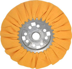 Divine Brothers - 12" Diam x 1/2" Thick Unmounted Buffing Wheel - Ventilated Bias Cut, 1-1/4" Arbor Hole - Americas Tooling