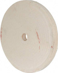 Divine Brothers - 12" Diam x 1" Thick Unmounted Buffing Wheel - Polishing Wheel, 1-1/4" Arbor Hole - Americas Tooling