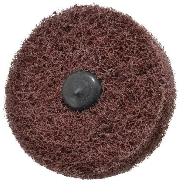 Standard Abrasives - 3" Diam, Medium Mounted Scrubber Buffing Wheel - 2 Ply, Medium Grade, 1/4" Shank Diam, 8,000 RPM - Americas Tooling