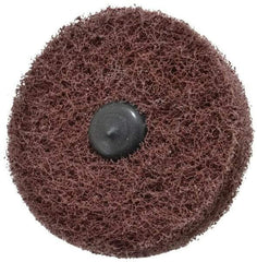 Standard Abrasives - 3" Diam, Medium Mounted Scrubber Buffing Wheel - 2 Ply, Medium Grade, 1/4" Shank Diam, 8,000 RPM - Americas Tooling