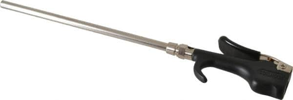 Coilhose Pneumatics - Safety Extension Tube Thumb Lever Blow Gun - 1/4 NPT, 8" Tube Length, Zinc - Americas Tooling