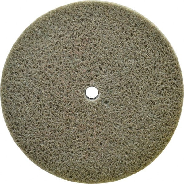 Standard Abrasives - 3" Diam, 1/4" Center Hole, Fine Grade, Aluminum Oxide Deburring Wheel - Exact Industrial Supply