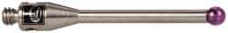 Renishaw - 0.0787 Inch Ball Diameter, Stainless Steel Stem, M2 Thread, Ruby Point Ball Tip CMM Stylus - 0.5512 Inch Working Length, 0.05 Inch Stem Diameter, 0.7874 Inch Overall Length - Americas Tooling