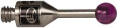 Renishaw - 0.0984 Inch Ball Diameter, Stainless Steel Stem, M2 Thread, Ruby Point Ball Tip CMM Stylus - 0.2559 Inch Working Length, 0.0394 Inch Stem Diameter, 0.3937 Inch Overall Length - Americas Tooling