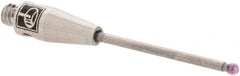 Renishaw - 0.0394 Inch Ball Diameter, Carbide Stem, M2 Thread, Ruby Point Ball Tip CMM Stylus - 1/2 Inch Working Length, 0.04 Inch Stem Diameter, 0.7874 Inch Overall Length - Americas Tooling