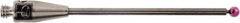 Renishaw - 0.0591 Inch Ball Diameter, Carbide Stem, M2 Thread, Ruby Point Ball Tip CMM Stylus - 0.8858 Inch Working Length, 0.0394 Inch Stem Diameter, 1.1811 Inch Overall Length - Americas Tooling