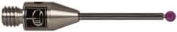 Renishaw - 0.0591 Inch Ball Diameter, Carbide Stem, M3 Thread, Ruby Point Ball Tip CMM Stylus - 1/2 Inch Working Length, 0.0394 Inch Stem Diameter, 0.7874 Inch Overall Length - Americas Tooling