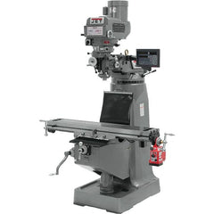 Jet - 9 x 49" 3 hp 230/460V Variable Speed Pulley Control 3 Phase Knee Milling Machine - Americas Tooling