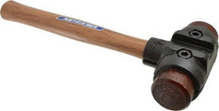 Vaughan Bushnell - 4-1/2 Lb Head 2" Face Rawhide Rawhide Split Head Hammer - Wood Handle - Americas Tooling