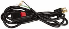 Gast - 1/3 HP Power Cord Assembly with Switch - 10 Ft. Long, 115-1 Voltage - Americas Tooling