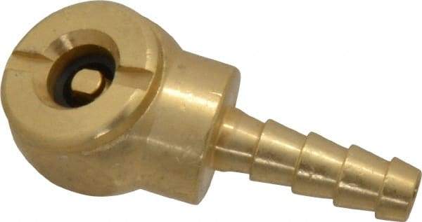 Acme - Closed Check Brass Air Chuck - Ball Foot Chuck, 1/4 Barbed - Americas Tooling