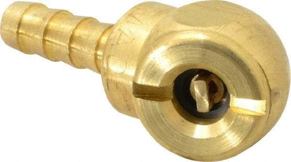 Acme - Open Check Brass Air Chuck - Ball Foot Chuck, 1/4 Barbed - Americas Tooling