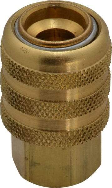 Acme - Open Check Brass Air Chuck - Lock On Chuck, 1/4 FPT - Americas Tooling