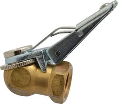 Acme - Closed Check Brass/Steel Air Chuck - Ball Foot with Clip Chuck, 1/4 FPT - Americas Tooling